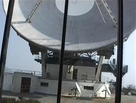 Arthur, the large satellite dish just outside the visitor centre